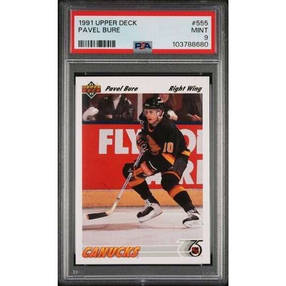 1991 Upper Deck #555 Pavel Bure PSA 9 Vancouver Canucks - Picture 1 of 2